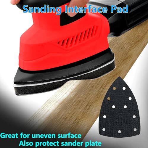160Pcs Sandpaper for Skil Detail Sander with 3Pcs Foam Sanding Pad