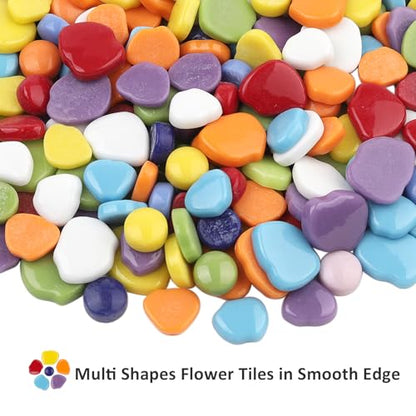 Petal Mosaic Tiles for Crafts Bulk