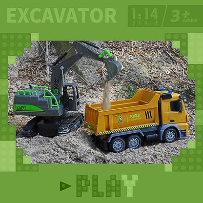 Remote Control Excavator Toys for Boys 4