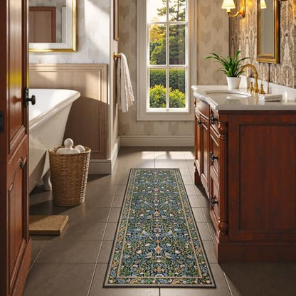 Boho Floral Kitchen Runner Rugs 2x5
