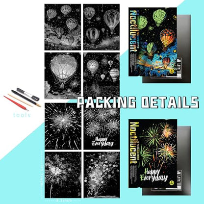 Glow in The Dark Scratch Art for Adults