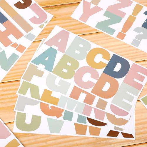 232 Pcs Letter Stickers Boho Bulletin Board Letters (24 Count)