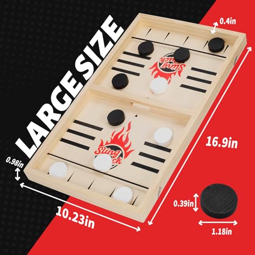 Large Fast Classic Slingshot Puck Game