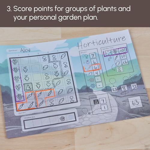 Horticulture Strategic flip and Write Game for Families