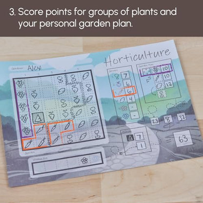 Horticulture Strategic flip and Write Game for Families