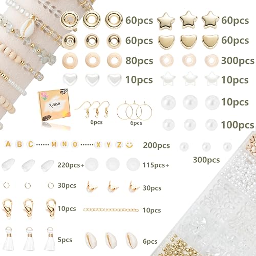 Jewelry Making Supplies Kit Natural Stone Beads for Irregular Natural Stone with for DIY Craft Bracelet Necklace Earrings for Adults