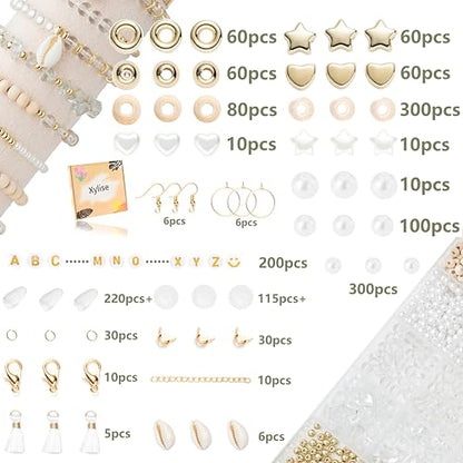 Jewelry Making Supplies Kit Natural Stone Beads for Irregular Natural Stone with for DIY Craft Bracelet Necklace Earrings for Adults
