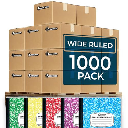 1000 Pack Composition Notebooks Bulk (1000 Count)