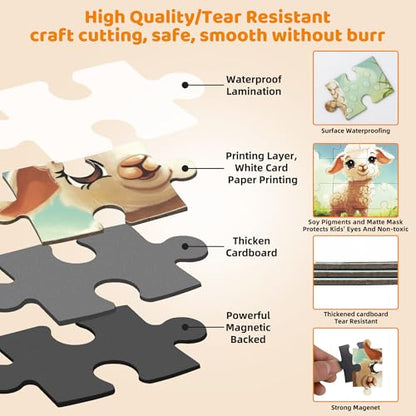 Magnetic Puzzles for Toddlers 3 (36 Count)