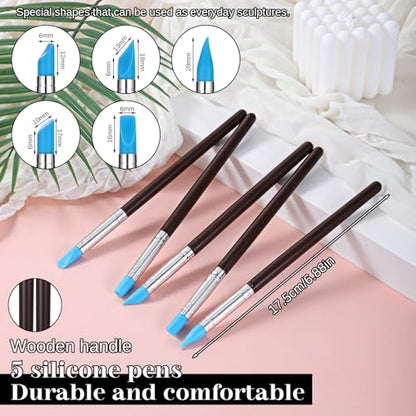 15PCS Silicone Clay Sculpting Tool