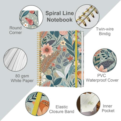 Lined Spiral Journal Notebook for Women & Men