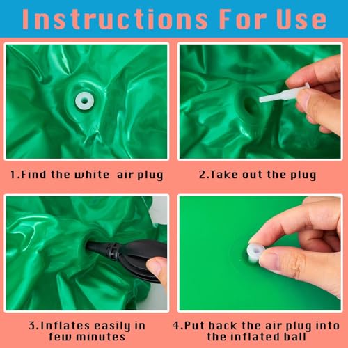 3 Pcs 31 Inch Bouncing Ball with Handle (3 Count)
