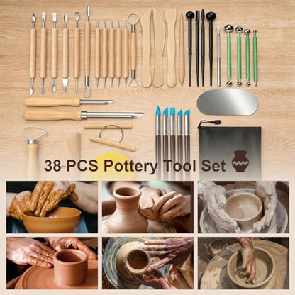38 Pcs Polymer Clay Sculpting Tools Kit for Adults