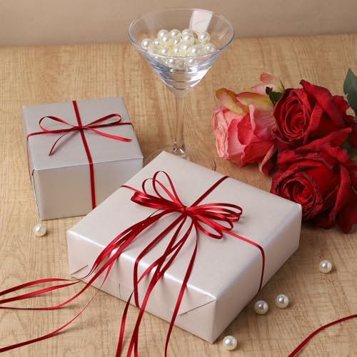 Burgundy Satin Ribbon 1