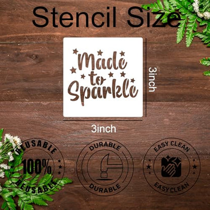 Baby Shower Stencils for Onesies 3" (56 Count)
