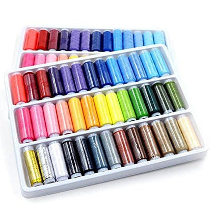39pcs 109 Yard Mixed Colors Polyester Spool Sewing Thread for Hand Machine (12735.696 Foot)