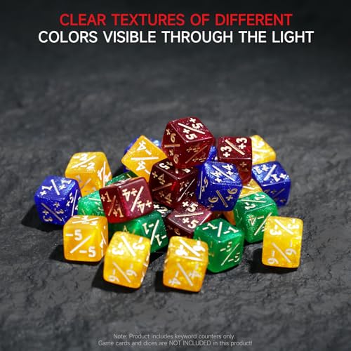 108PCS 12mm MTG Counter Dice +1