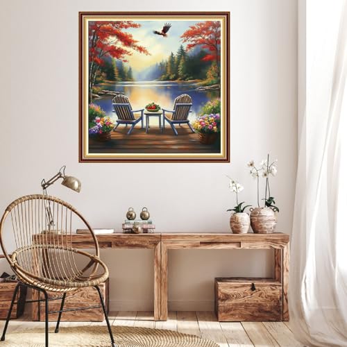 Stamped Cross Stitch Kits for Beginner Embroidery Kits for Beginners Adults DIY 11CT Cross Stitch Patterns Needlepoint Kits Crossstitching Kits