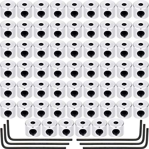60 Pcs Pin Keepers Locking Clasp Pin Back Replacement with Wrench (60 Count)