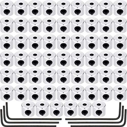 60 Pcs Pin Keepers Locking Clasp Pin Back Replacement with Wrench (60 Count)
