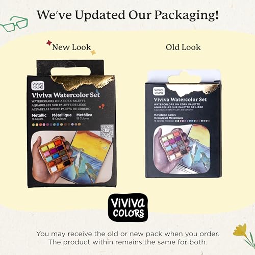 Viviva Nano Watercolor Paint Set (15 Count)