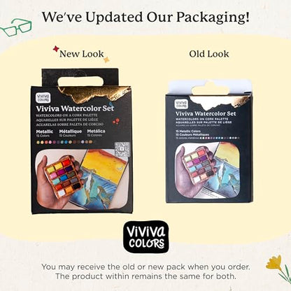 Viviva Nano Watercolor Paint Set (15 Count)