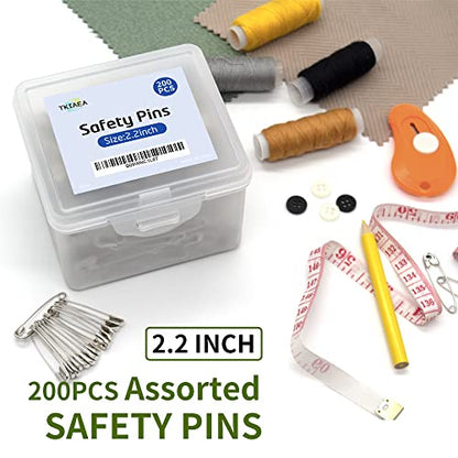 Safety Pins 200Pcs (200 Count)
