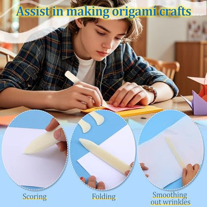 9 Pcs Bone Folder Tool Scoring Tool Bone Tool Paper Folding Tools
