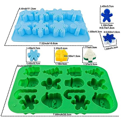 Christmas Silicone Molds Christmas Chocolate Molds Candy Molds for Baking Sweet Treats
