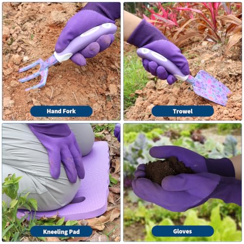 Purple Garden Tools Set 10 Pieces (10 Count)
