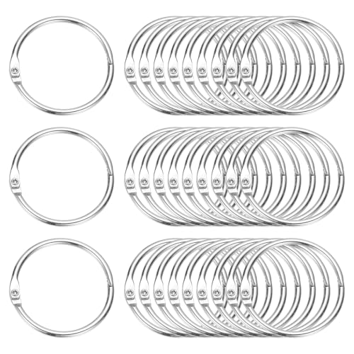 1.5" x 1.8" Loose Leaf Binder Rings (30 Count)
