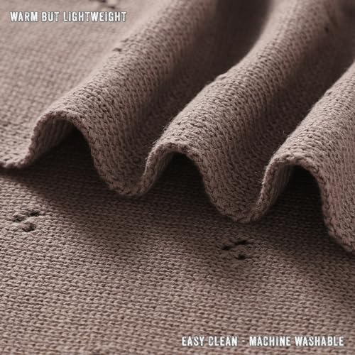 100% Luxury Organic Cotton Pointelle Knit Baby Blanket