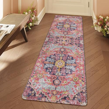 Reine Bohemian Floral Medallion Runner Rug