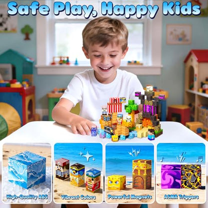 208PCS Magnetic Blocks (208 Count)