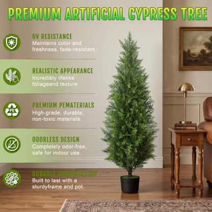 2Pack 4FT Artificial Cedar Tree (2 Count)