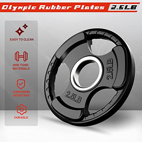 Olympic Rubber Grip Weight Plates