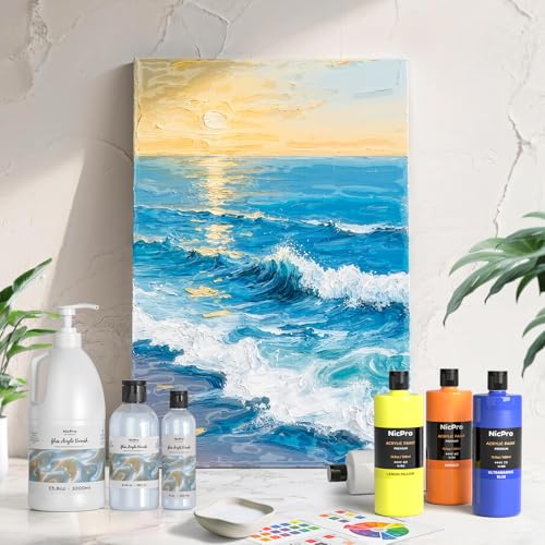 Clear Acrylic Paint Sealer 33.8oz Gloss Varnish for Acrylic Painting (33.8 Ounce)