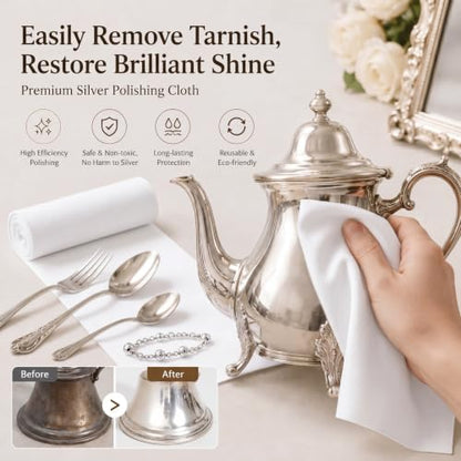 1.1 Yard Anti Tarnish Silver Cloth by the Yard