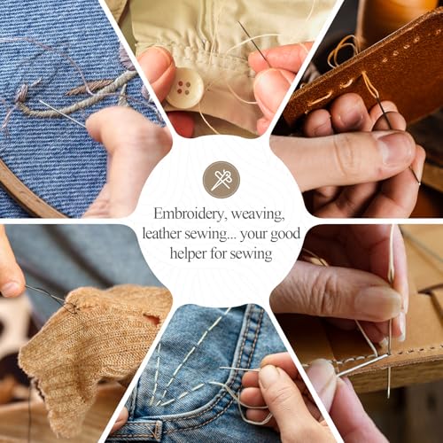 60 Pcs Large Eye Embroidery Needles (60 Count)