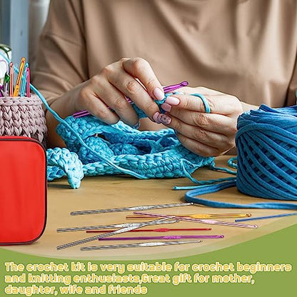 54 Pcs Crochet Hooks Set 0.6