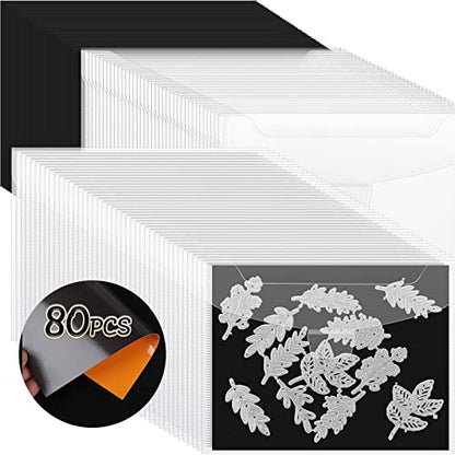 80 Pack Stamp and Die Storage Bag with Magnetic Sheets (80 Count)