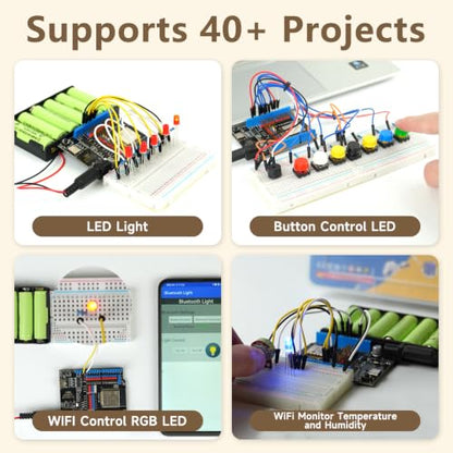 ESP32 Electronics Kit for Beginner (96 Count)