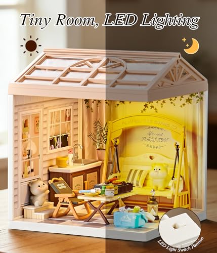 Summer Courtyard Miniature House Kit with Light