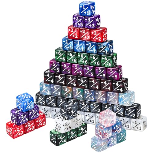 400 Pieces Magic Life Counter Token Dice Compatible with Magic Card Game Accessories CCG Creature Stats 12 Colors (400 Count)