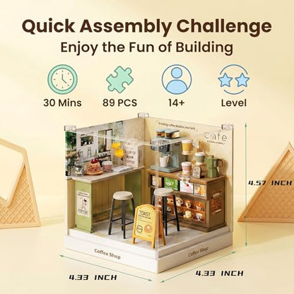 Coffee Shop Super Miniature House Kit