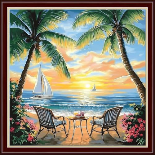 Stamped Cross Stitch Kits Full Range of Embroidery Patterns Starter Kits for Beginners Adult DIY Cross Stitches Needlepoint Kits 11CT