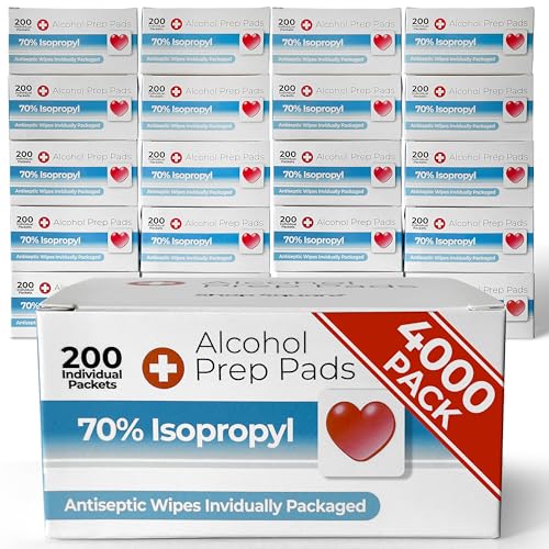 Alcohol Prep Pads in Bulk (4000 Count)