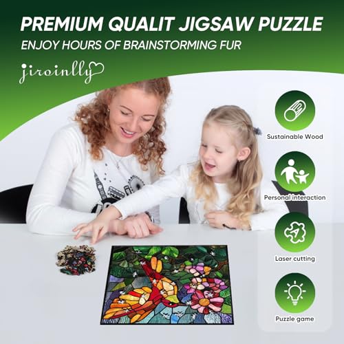 Wooden Puzzle for Adults Hummingbird 500 Piece Jigsaw Puzzle (500 Count)