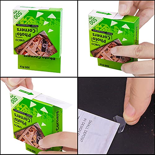 Transparent Photo Corners Clear Picture Mounting Corner Stickers for DIY Album