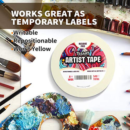 3 Pack White Artist Tape (3 Count)